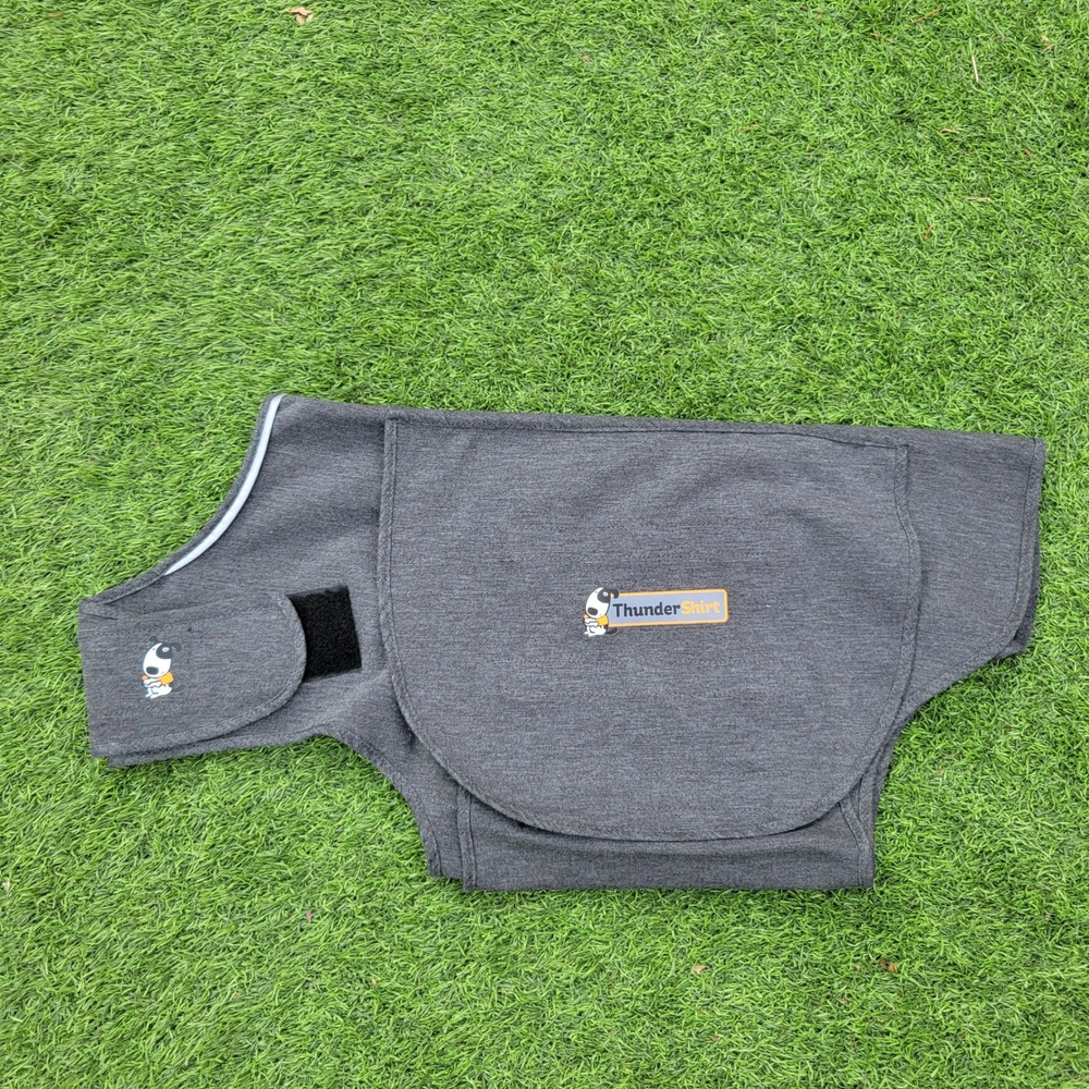 ThunderShirt Dog Anxiety Vest Heather Gray Size Large Pressure Wrap Relief Coat